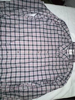 Viyella Men's Long Sleeve Button Down Shirt, Wool Blend, Multicolor Plaid, 3XL